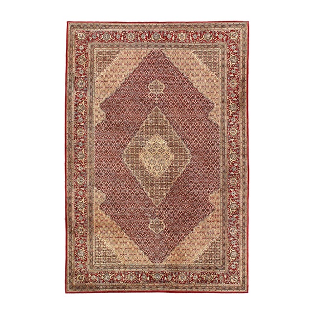 Pasargad DC Genuine Fish Design Silk & Wool Pile Rug For Sale