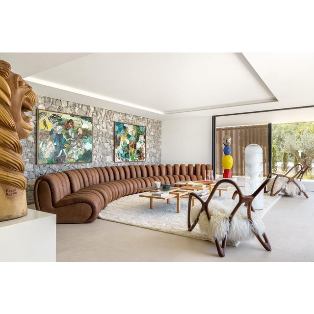 Set of Sculptural Wooden Armchairs, Italy For Sale - Image 11 of 13