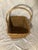 Americraft Vintage American Made Basket. Handwoven Large Natural Market Basket With a Classic Rectangular Shape and Arched Handles. Rustic and Elegant For Sale - Image 4 of 11