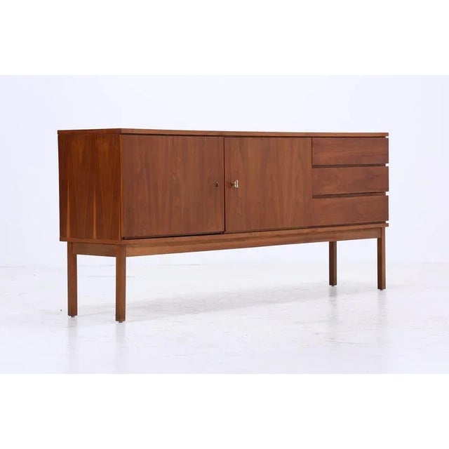 Mid-Century Walnut Sideboard with Drawers, 1960s For Sale - Image 13 of 15