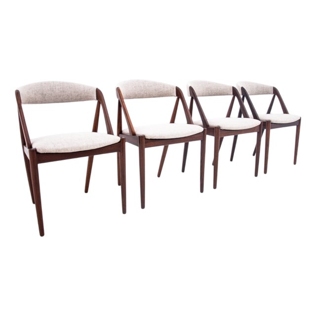 Vintage Danish Chairs by Kai Kristiansen, 1960s, Set of 4 For Sale