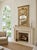 Wood Vintage French Neoclassical Style Trumeau Mirror With Hand-Painted Pastoral Scene For Sale - Image 7 of 9