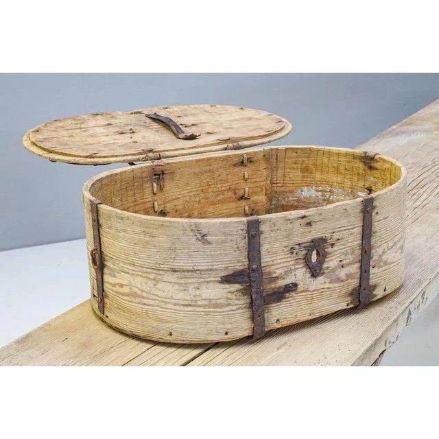 Metal Bound Box, 1840s For Sale - Image 4 of 10