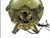 1950s Vintage French Floral Glass Hurricane Table Lamp For Sale - Image 5 of 10