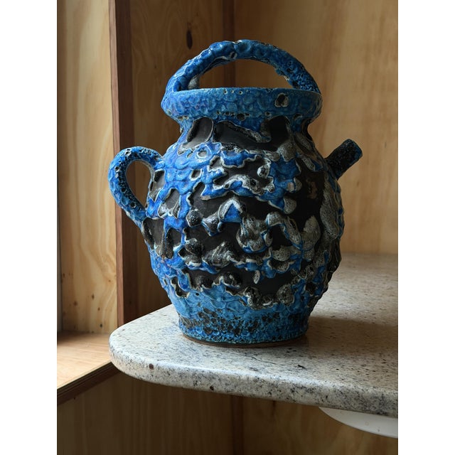 Handcrafted Ceramic Jug and Cups from Le Cyclope Annecy, France, 1960s, Set of 3 For Sale - Image 15 of 18