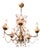 Vintage Art Deco Pink Venetian Chandelier, 1920 For Sale