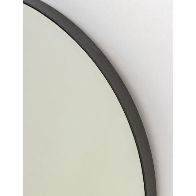 Contemporary Minimalist Circular Wall Mirror For Sale - Image 3 of 4