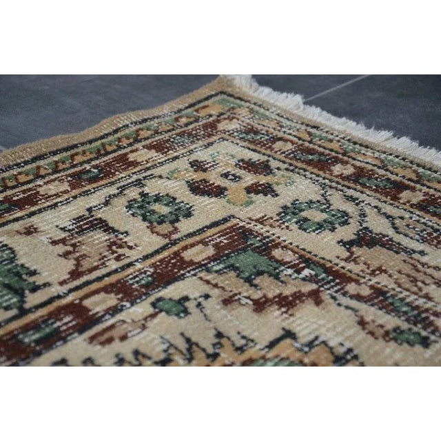 1960s 5x9 Bohemian Home Decor Wool Rug For Sale - Image 10 of 11
