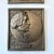 Mid-Century Modern Vintage Metal Relief Wall Plaques of Bach & Chopin, Set of 2 For Sale - Image 3 of 9