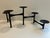 This iron expandable candle holder holder when fully expanded is 28 inches The candle cups are 4.5 inches wide The heights...