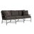 Brown Jordan Venetian Sofa, Textured Pewter frame with Fusion Charcoal fabric For Sale - Image 12 of 12