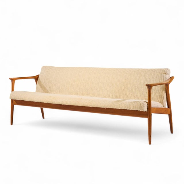 Mid-Century Modern Grete Jalk Mid Century Danish Teak Sofa For Sale - Image 3 of 9