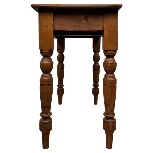 20th Century English Pine Side Table For Sale - Image 10 of 12