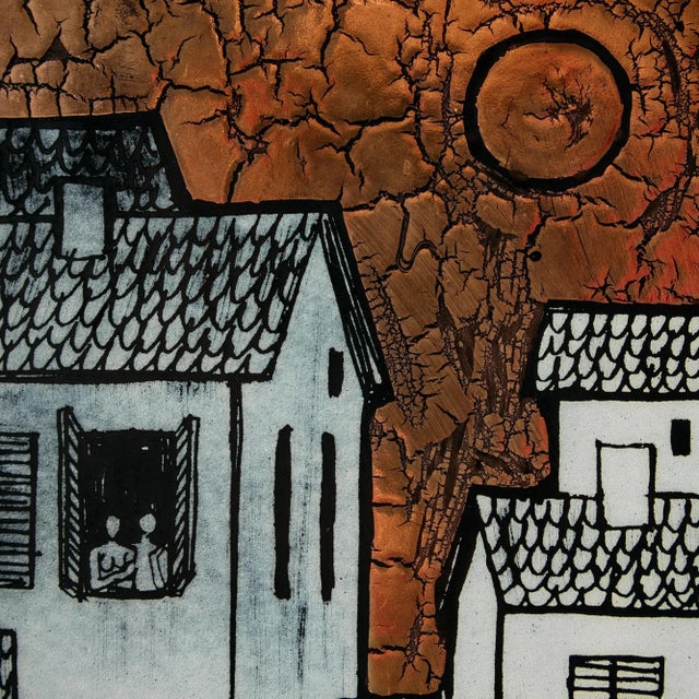 Vitus Lőrincz, Lovers Lane, Enamel For Sale - Image 3 of 9