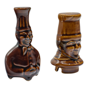 Vintage Pie Funnel Duo, English, Ceramic, Figural, Baking Chimney, Kitchen Aid