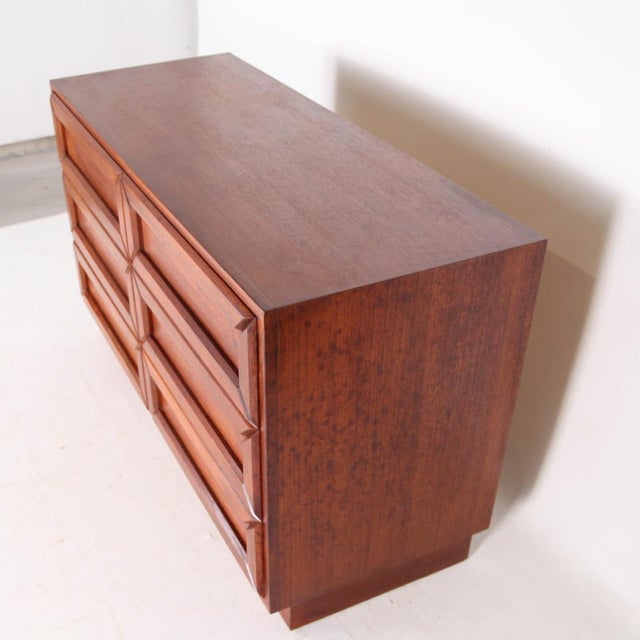 Graphic Chest of Drawers in Wood, 1970s For Sale - Image 6 of 10