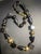 Trifari 1980s Trifari Demi-Parure (Matching Necklace and Pierceless/Post Hoop Earring Set) Showcasing Bold Geometric Art Deco Revival Styling. For Sale - Image 4 of 7