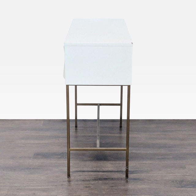 West Elm West Elm Sculpted Geo Console For Sale - Image 4 of 9