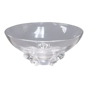 Donald Pollard for Steuben 8059 Trillium Floret Crystal Bowl Contemporary Modern