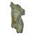 Vintage Patinated Bronze Torso of Man For Sale