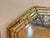 Mid-Century Modern Vintage Carolina Mirror Company Gilt Faux Bamboo & Mirrored Octagonal Wall Mirror For Sale - Image 3 of 9