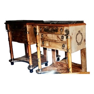 Pair of French Empire Revival Chest of Drawers For Sale