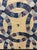 Farmhouse 87"x 78" Custom Vintage Blue and White Wedding Ring Vintage Quilt With Scalloped Edge For Sale - Image 3 of 3