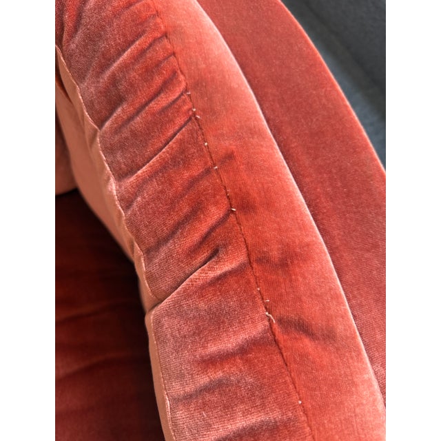 Pair of Jules Heumann for Metropolitan Steel + Rust Velour Club Chairs C1970s For Sale - Image 13 of 17