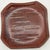 Brick Red Mid 20th Century Glazed Stoneware Decorative Plate For Sale - Image 8 of 11