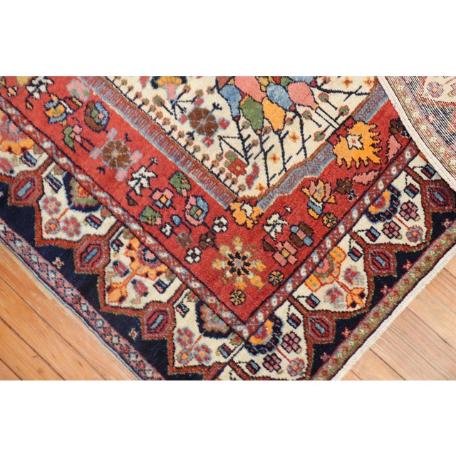1940s Persian Bakhtiari Rug - 4'6" x 6'5" For Sale - Image 10 of 18