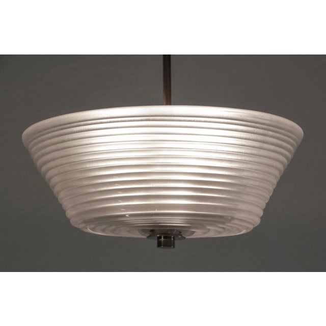 Italian Art Deco Murano Glass Pendant Lamp from Barovier Toso, 1940s For Sale - Image 13 of 17