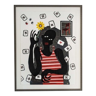 "Untitled I (Malkia)" Original by David Thuku From the Alice in Wonderland Collection For Sale