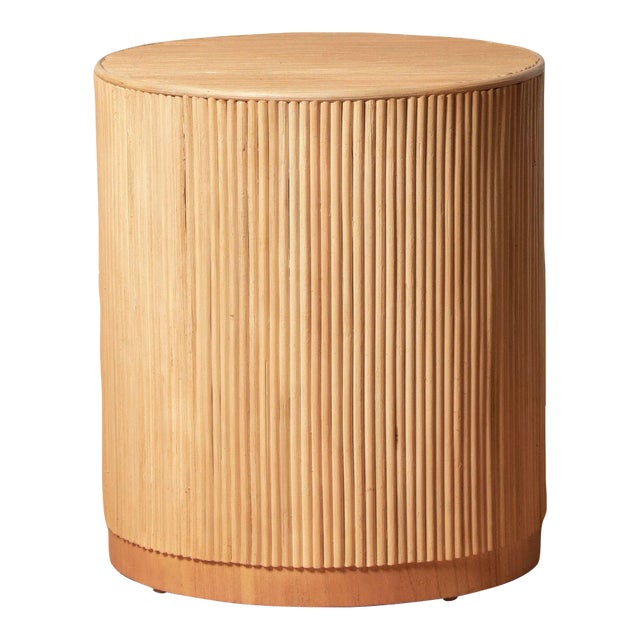 Gabriella Rattan Side Table For Sale