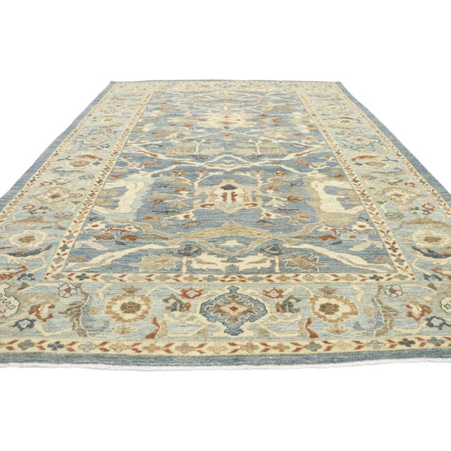 Modern Persian Sultanabad Rug, 09'00 X 12'02 For Sale - Image 3 of 10