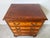 1970s Vintage Georgian Campaign-Style Mahogany 4-Drawer Chest With Pull-Out Writing Tray For Sale - Image 5 of 12