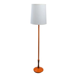 Mid-Century Modern Barrel Shade Floor Lamp For Sale