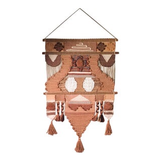 Don Freedman Natural Fiber Boho Woven Wall Art For Sale