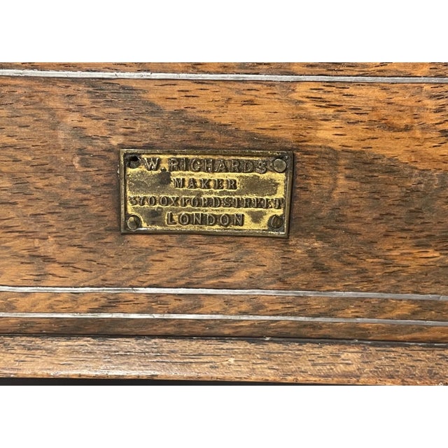 19th Century Antique 1800's Handmade Westley Richards Gunsmith Wood Stained Glass Birdcage For Sale - Image 5 of 17