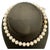 Vintage Cultured Chinees Pearl Necklace Length 15", 18 Karat Two Tone Gold Clasp 18 Karat Yellow and white Gold Clasp with...