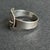 Mid-Century Modern Taxco Mexico Sterling Silver Belt Buckle Ring Size 6.5 For Sale - Image 3 of 8