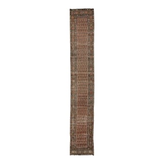 19th Century Antique Malayer Wool Runner Rug With Repeating Boteh Motif For Sale