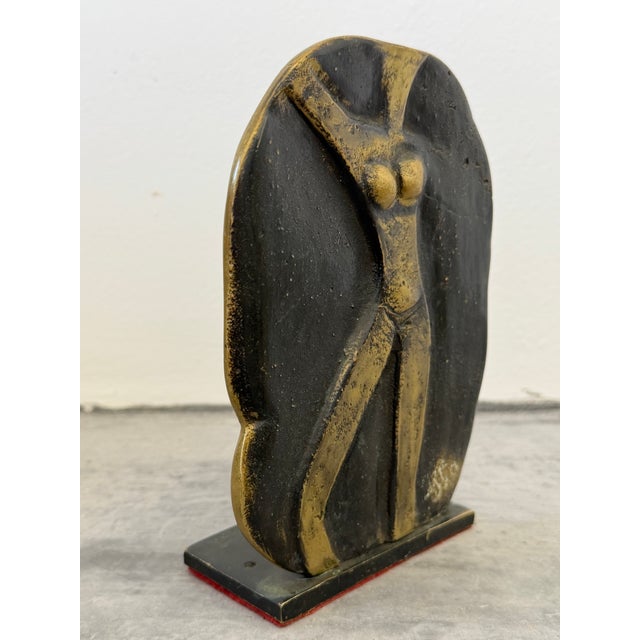 Brazilian Modern Bronze Sculpture of Female Torso, 1980s For Sale - Image 9 of 12