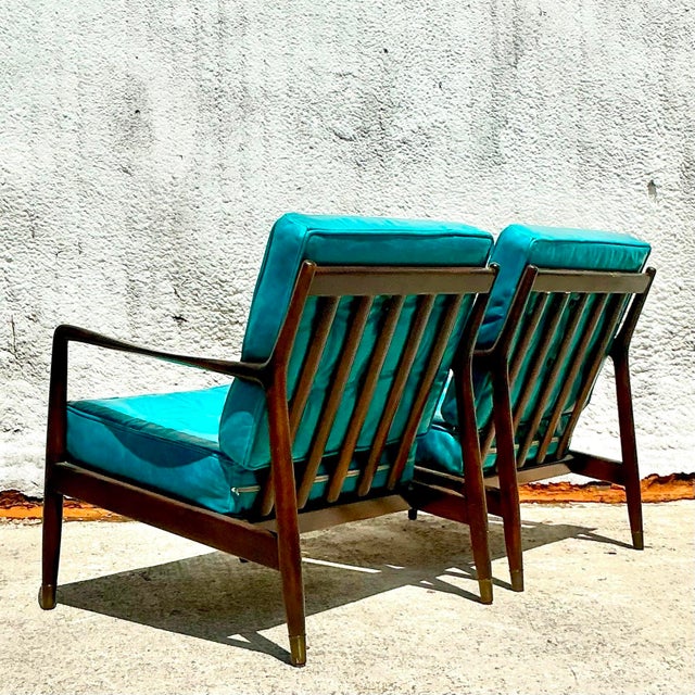 Mid 20th Century Vintage Mid-Century Modern Lounge Chairs After Dux- a Pair For Sale - Image 5 of 7