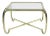 Mid Century Mastercraft Brass Glass Coffee Table For Sale