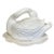 Your next dinner party just got interesting. This large vintage ceramic swan tureen is just what your table has been...