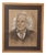 V. D. Henneveld, Portrait of Leo Ferre, 1950s, Pastel & Charcoal on Paper, Framed For Sale