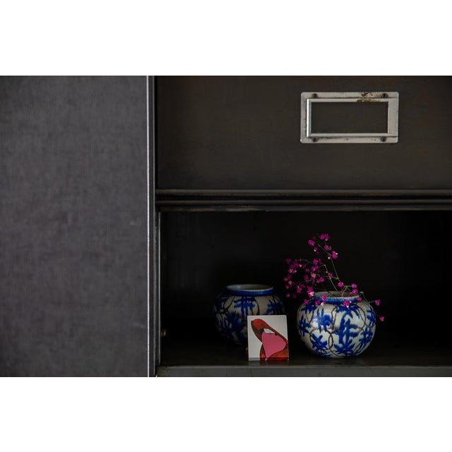Metal Metal Cabinet with Flap from Roneo, 1950s For Sale - Image 7 of 10