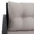 Spritely Home Vellor 4-Piece Living Set, Black/Light Grey Cushion For Sale - Image 4 of 9
