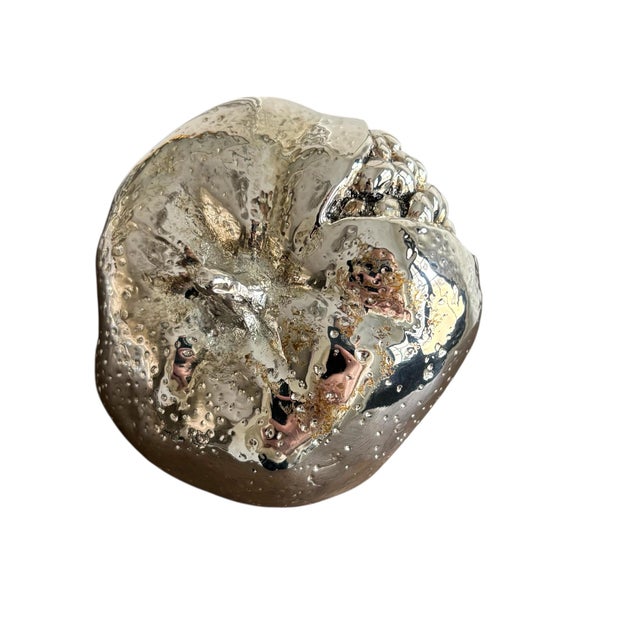 Figurative Vintage Silverplate Pomegranate Paper Weight For Sale - Image 3 of 5