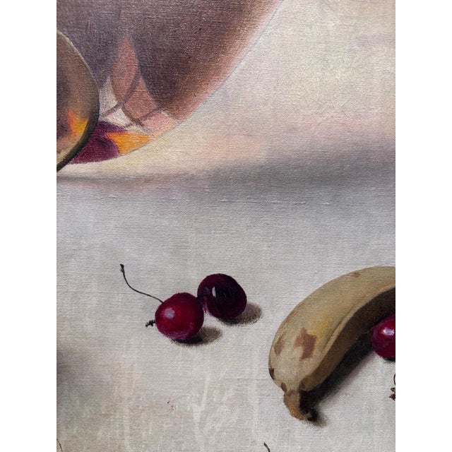 Ugo Celada Da Virgilio, Still Life with Bananas and Cherries, 1959, Oil For Sale - Image 9 of 10